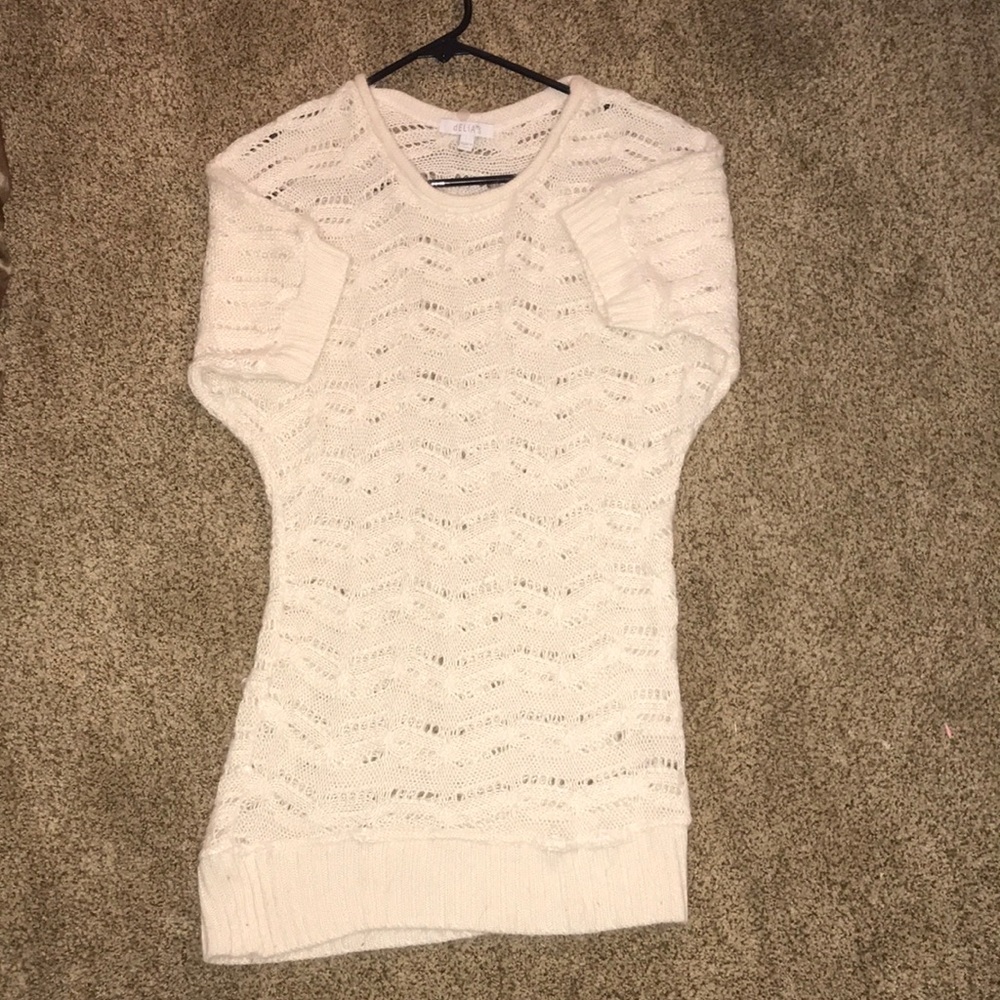 Delia’s White beach cover up (S)